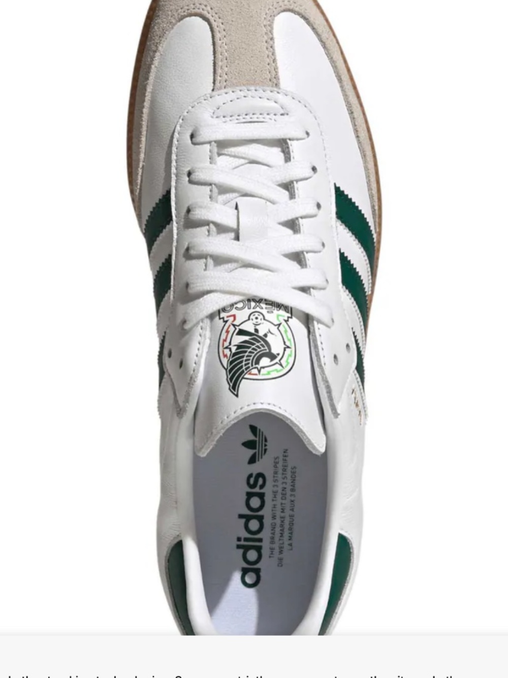 Adidas Samba Team Mexico HQ7036 White Green Gum